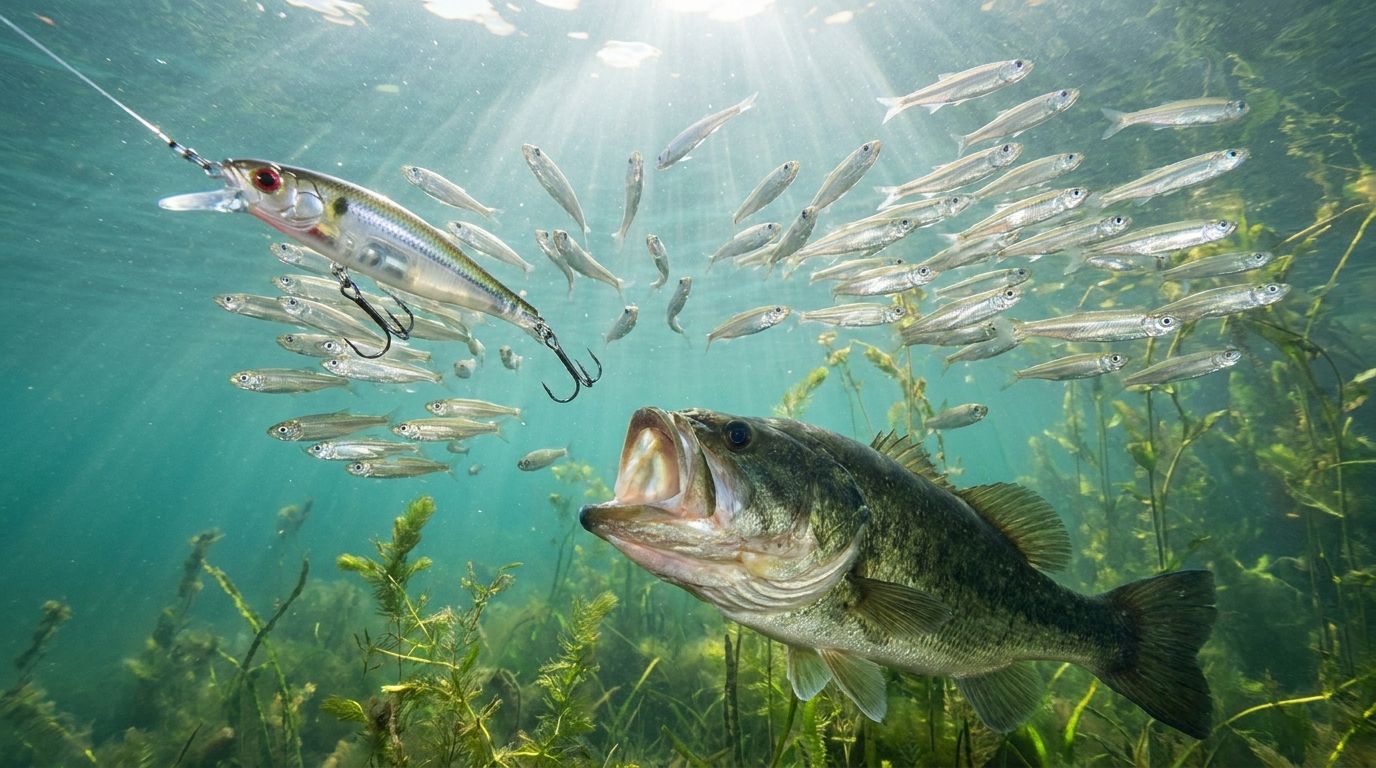 Minnow Plugs and Jerkbaits: How to Trigger Bass That Are Following Baitfish