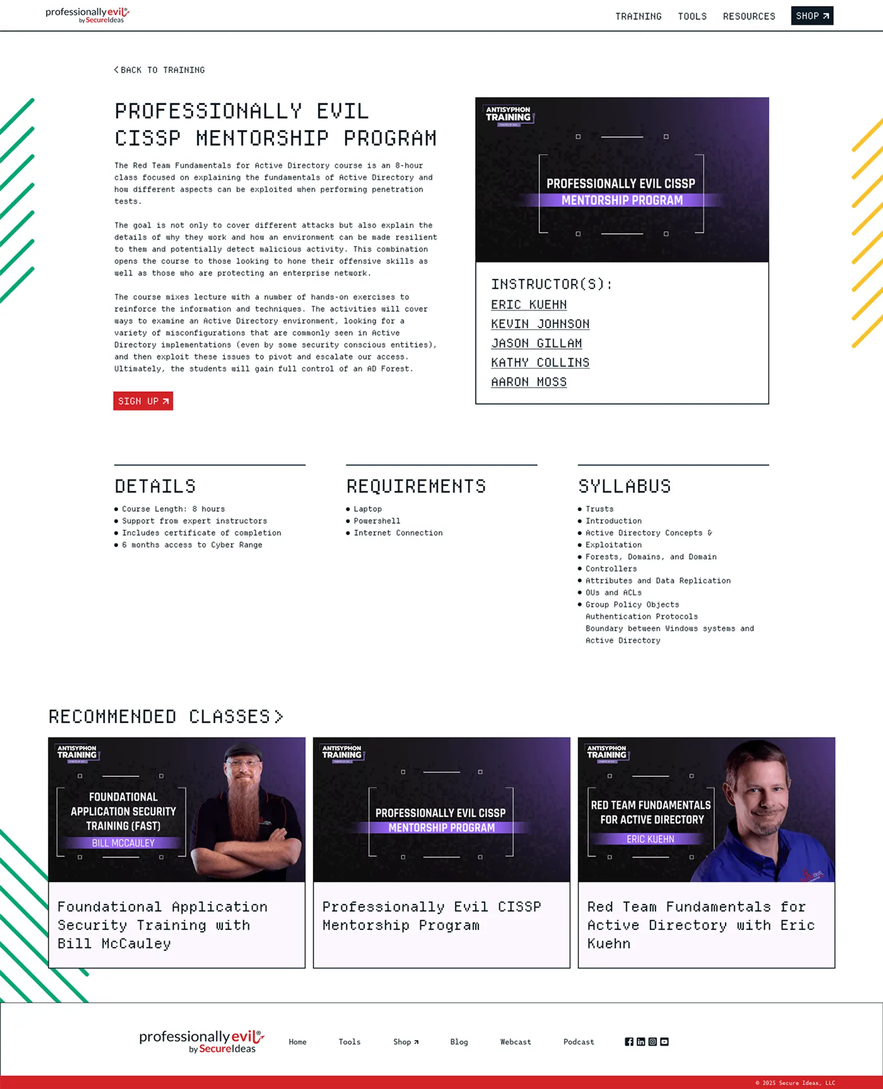 pe-training-page