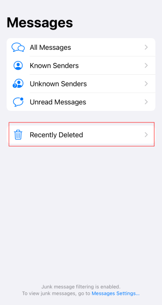Check Spam Messages
