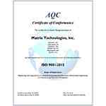 ISO Certificate of Compliance