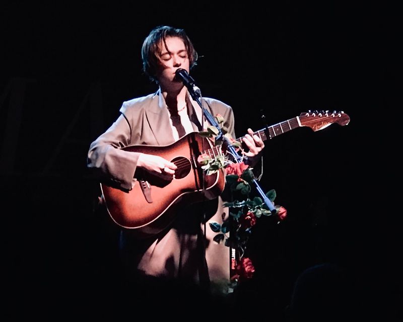 Lindsey Jordan of Snail Mail performing in Providence, 2022