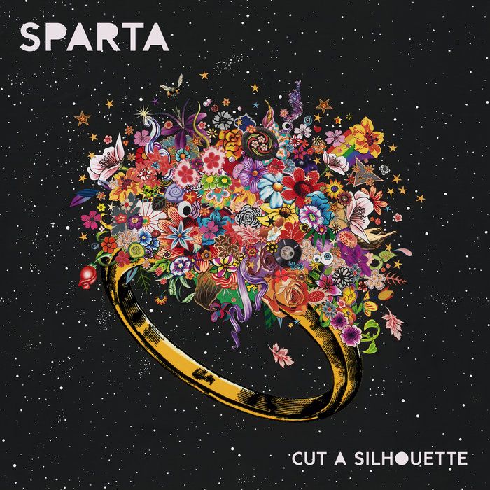 Sparta Cut A Silhouette album artwork with a stark red and black design