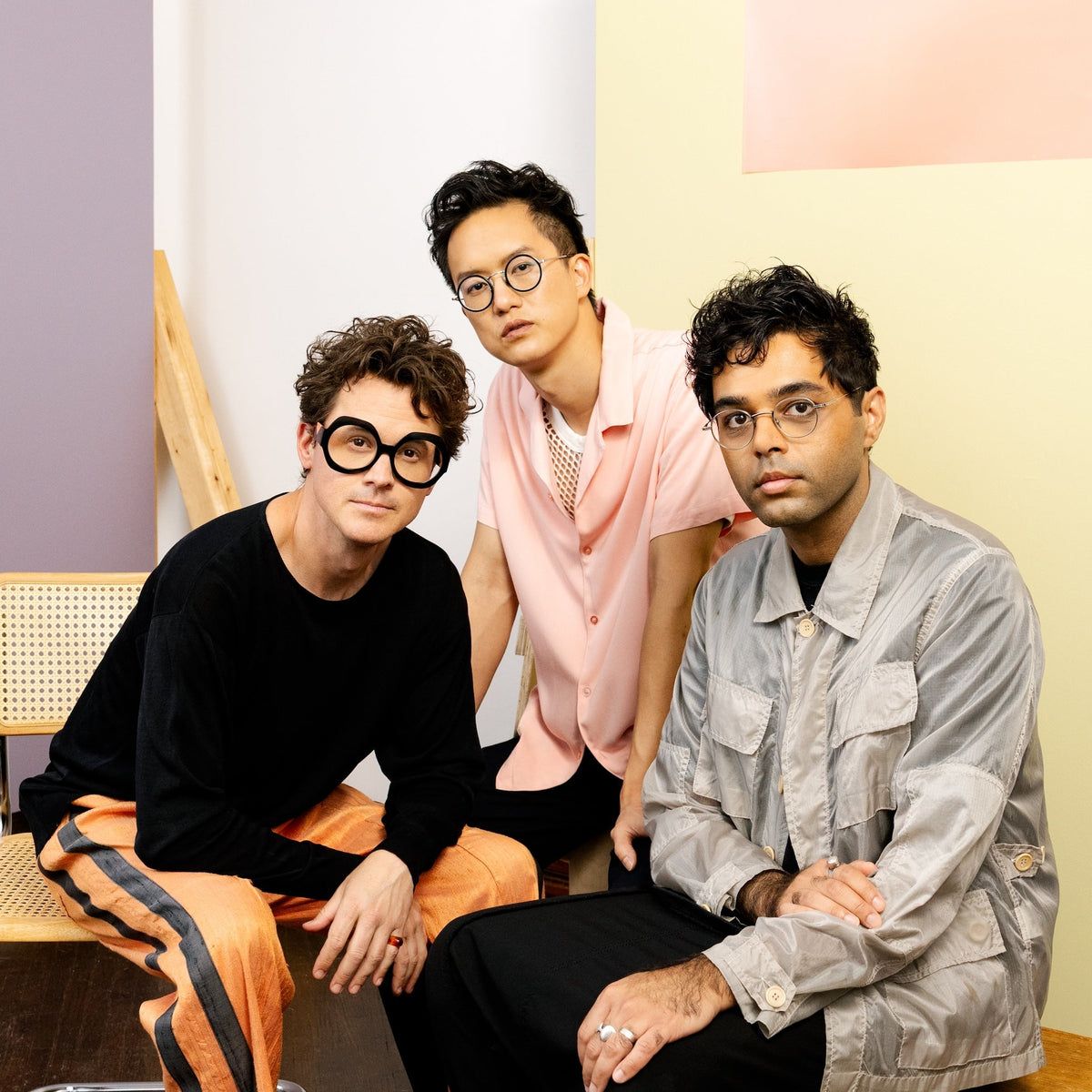 Son Lux Out Into album artwork with a red-toned abstract portrait
