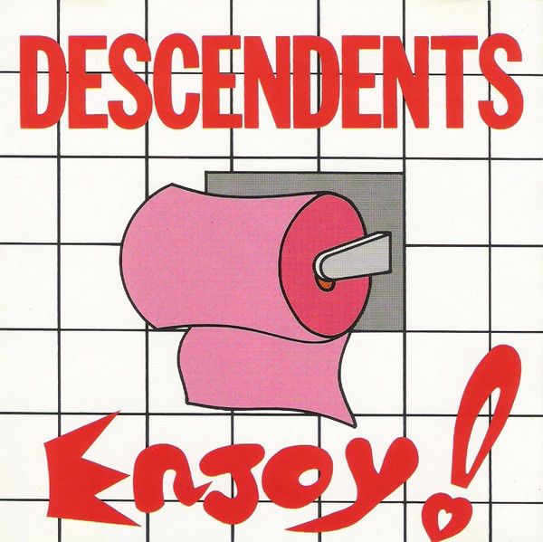 Descendents Enjoy! album cover featuring Milo mascot, classic 1986 SST punk album