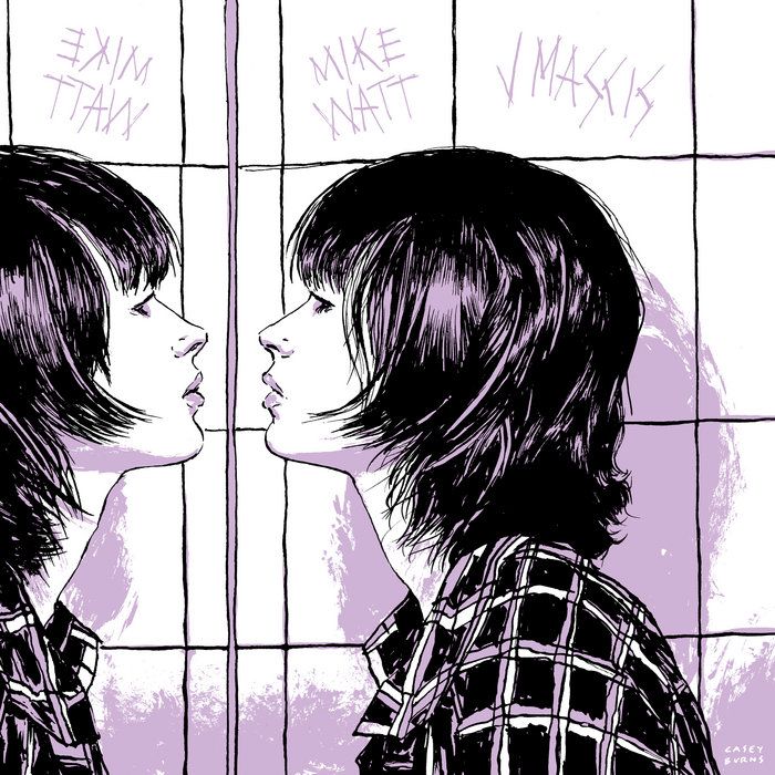 Cover artwork for Mike Watt and J Mascis’ split 7-inch