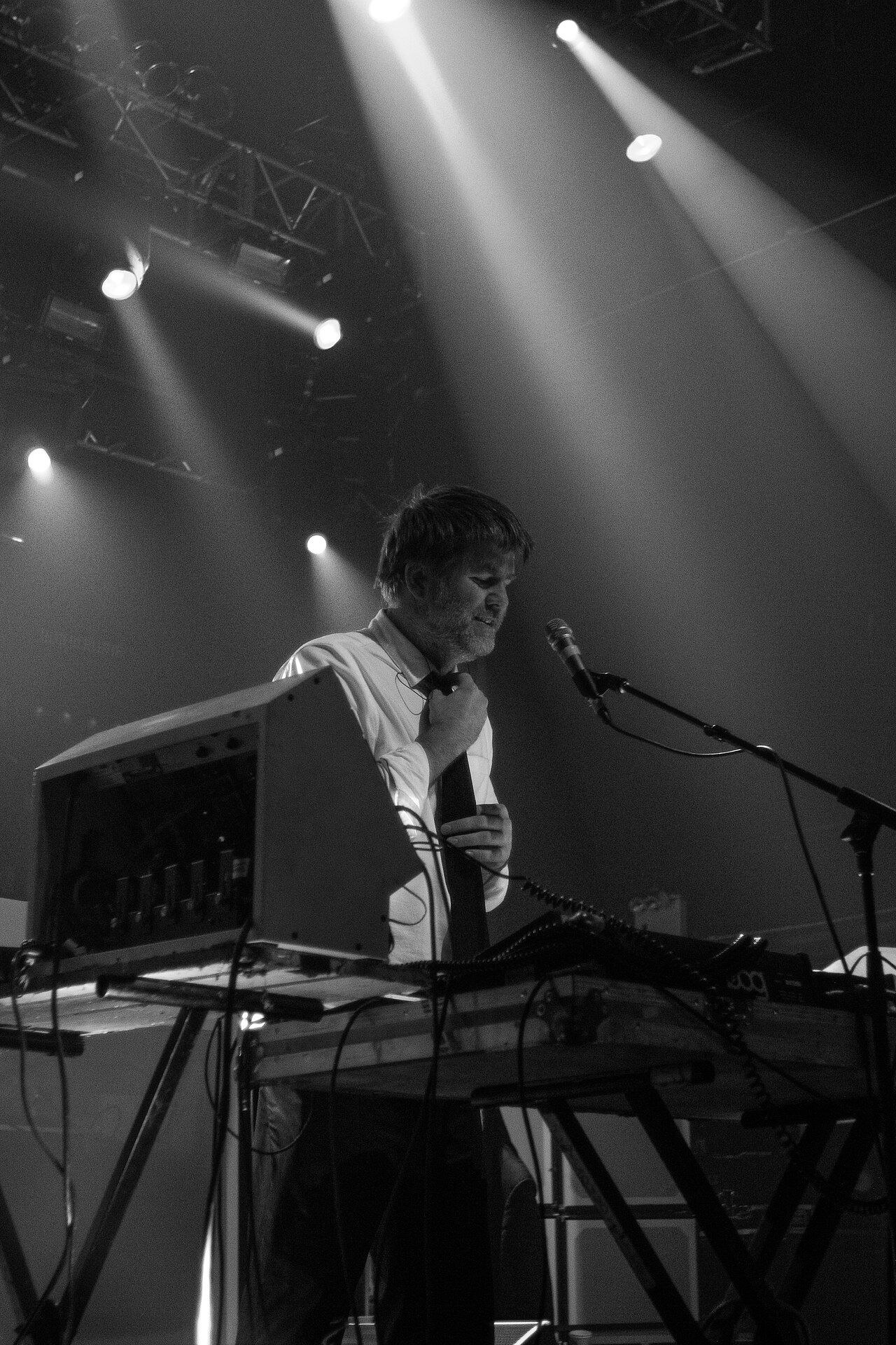 James Murphy of LCD Soundsystem performing live