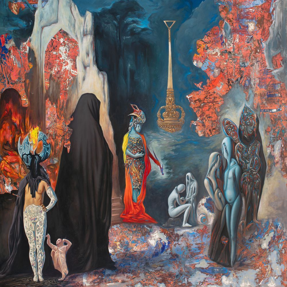 Colorful abstract artwork for REZN's Cycles in the Infinite Dream album
