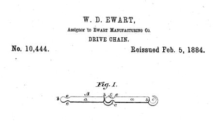 Link-Belt drive chain patent