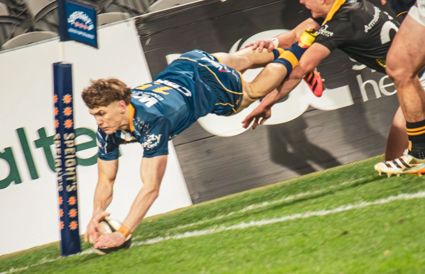 Sam Nemec-Vial scores in the corner