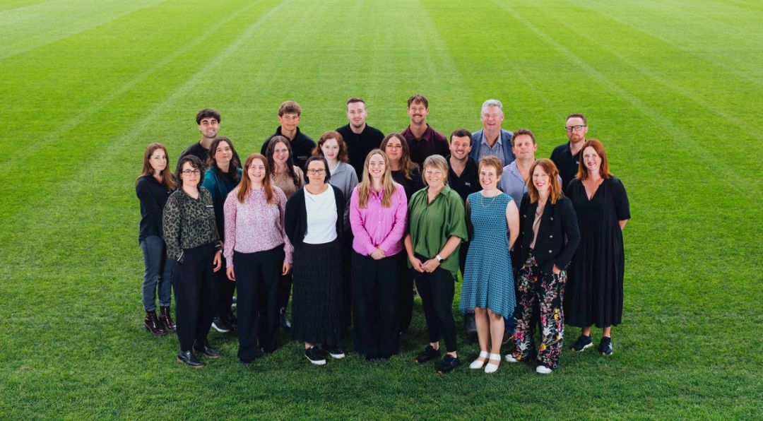 Team photo on the stadium green