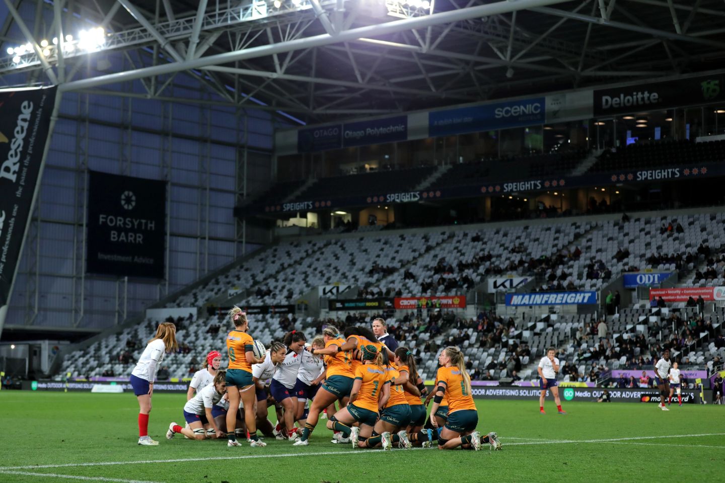 Rugby at the stadium