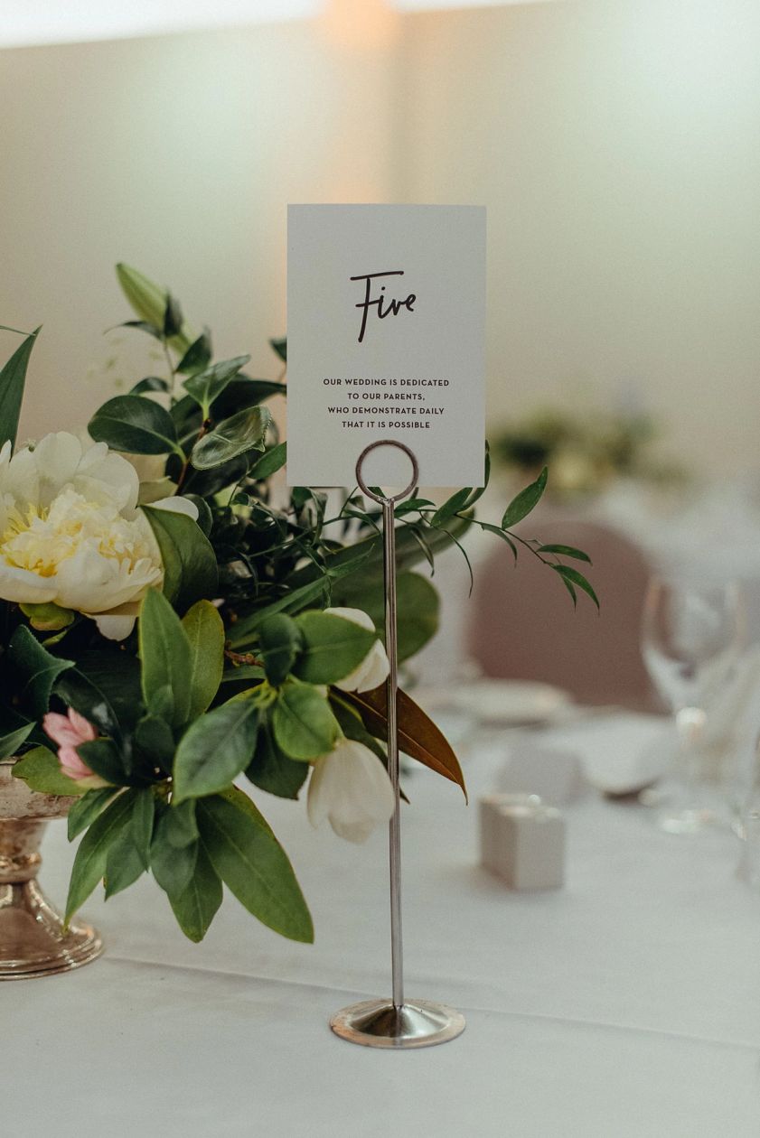 Table number