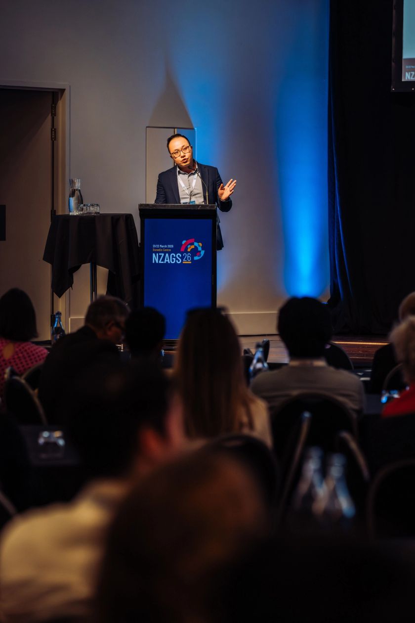 Speaker at a conference