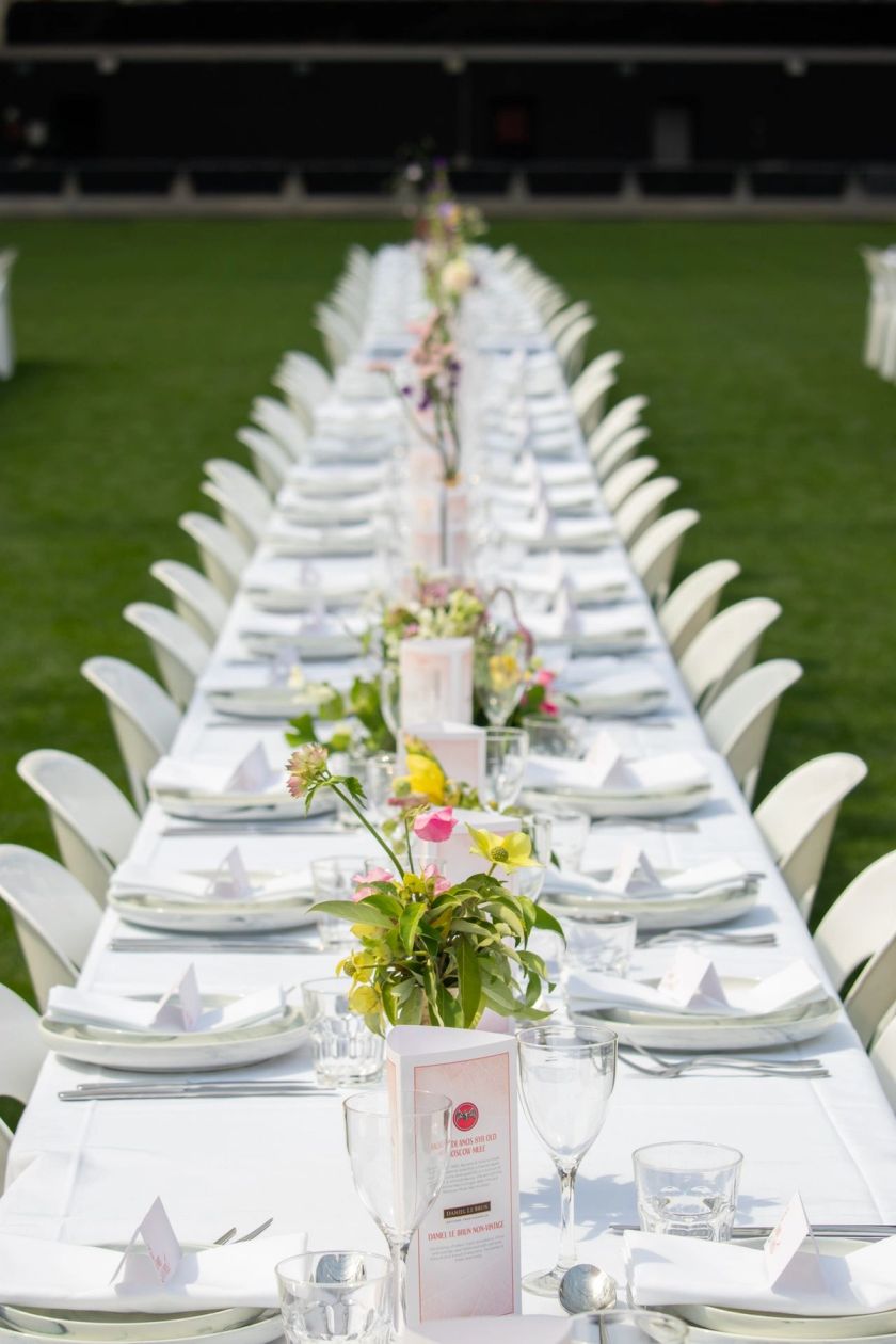 white table