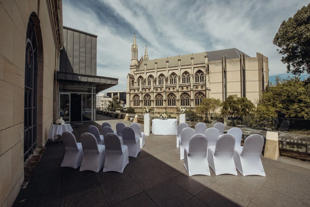 Wedding set up at the Dunedin centre
