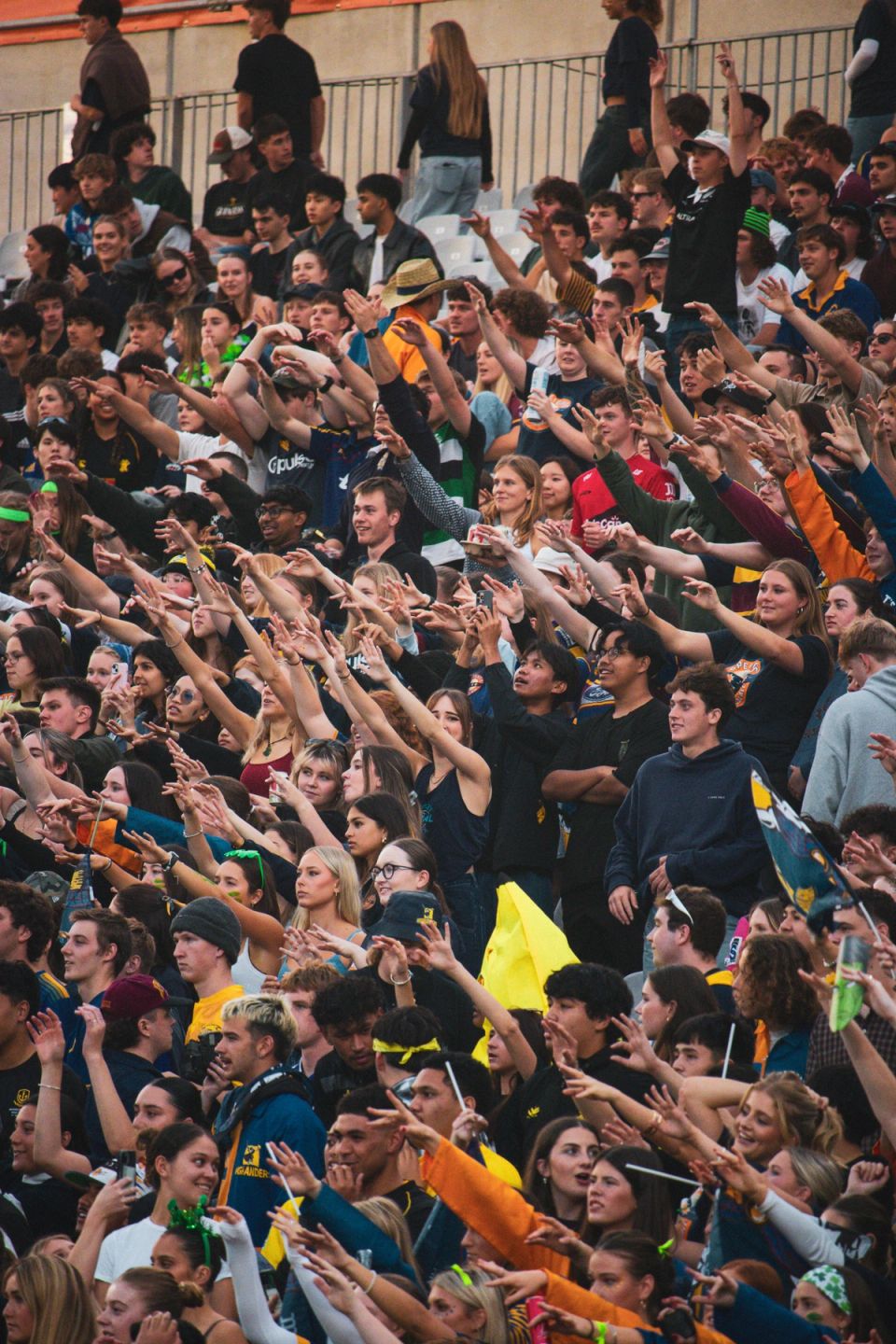 Crowd of people in stadium