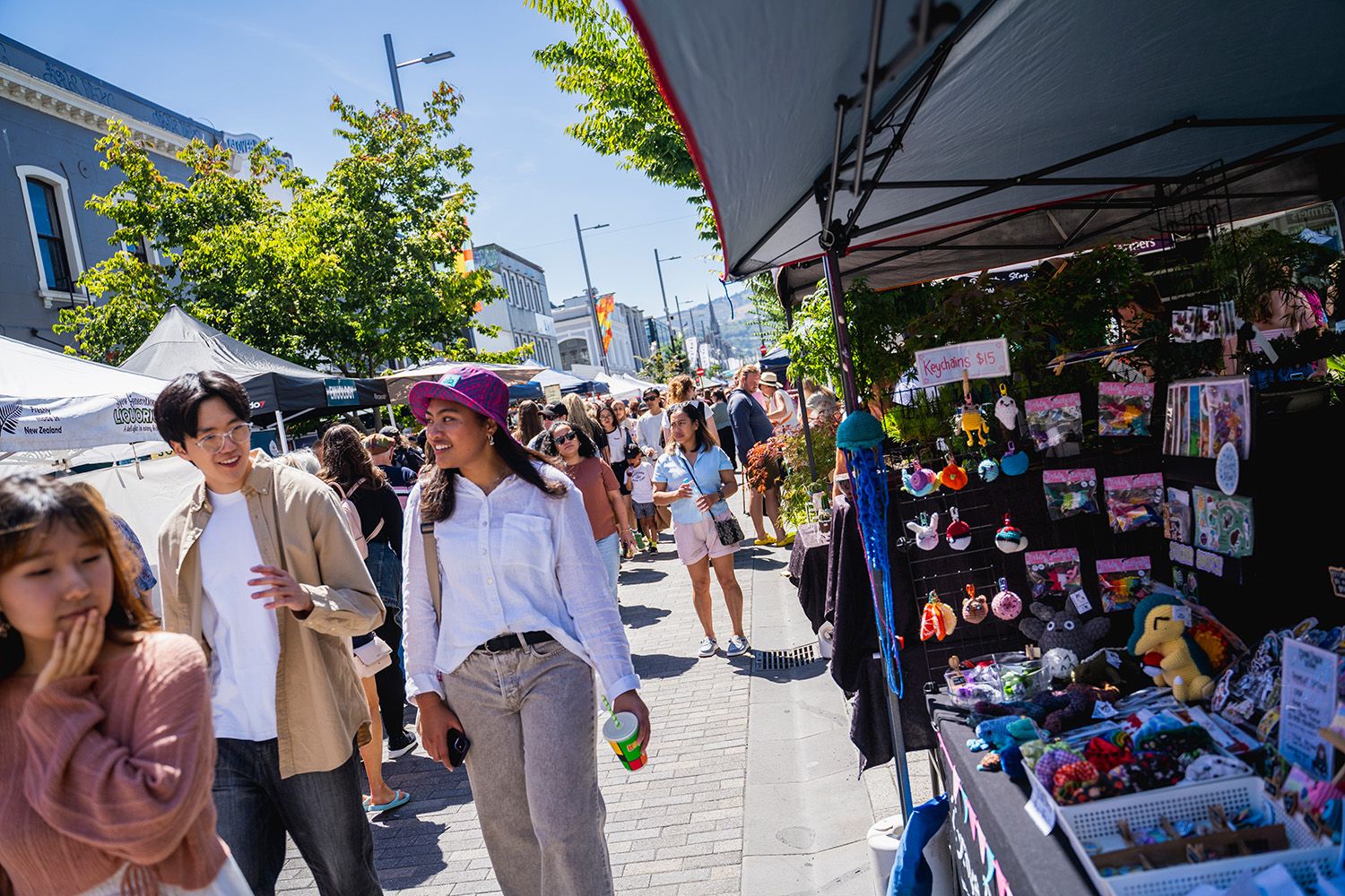 Street Market in Dunedin New Zealand