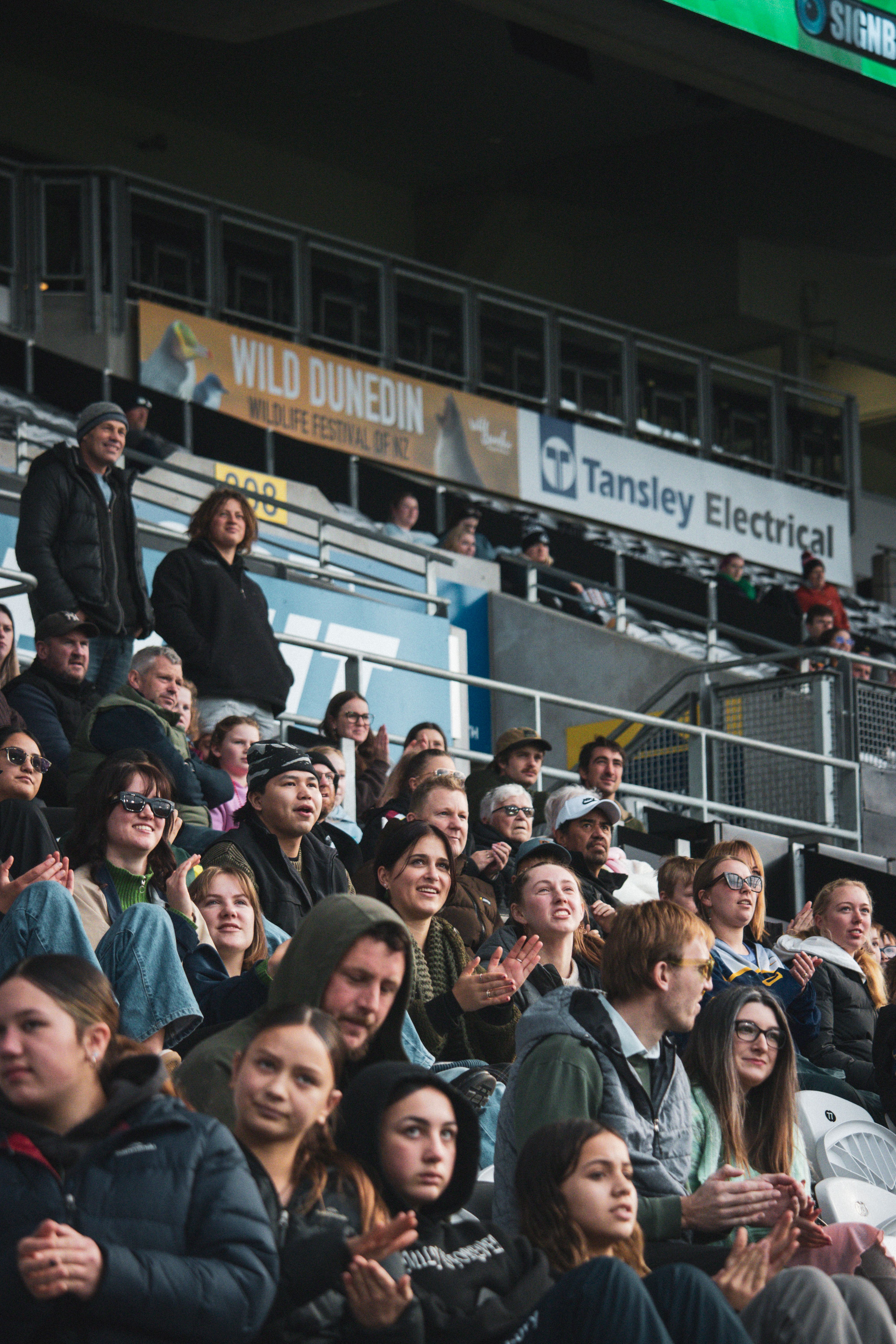 Crowd at Forsyth Barr Stadium