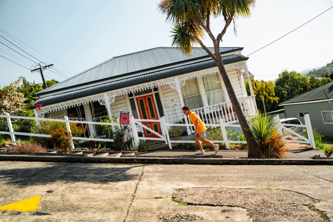 Baldwin Street - The steepest street in the world, located in North East Valley, Dunedin