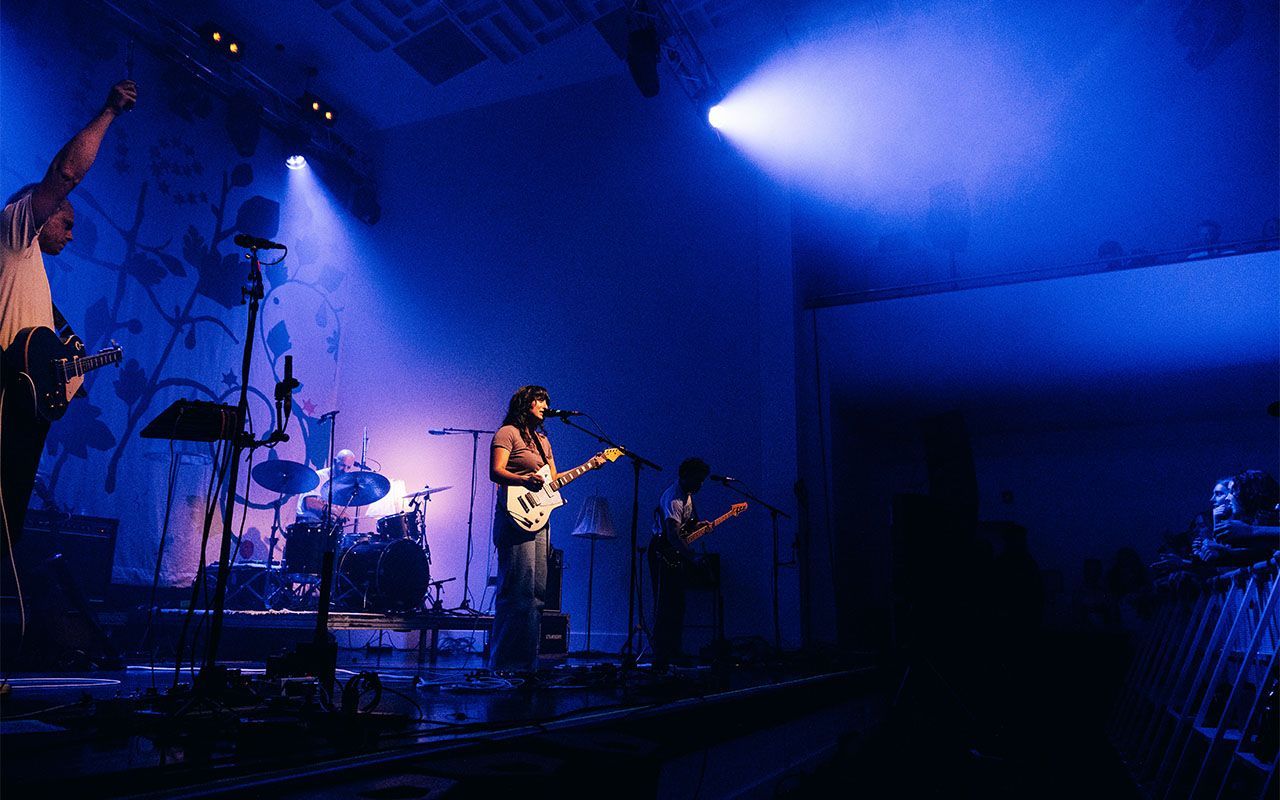 The Beths onstage at Glenroy Auditorium