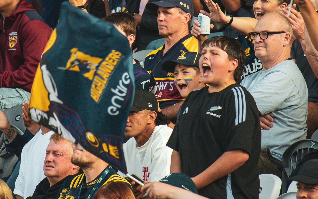 Excited Highlanders Fan