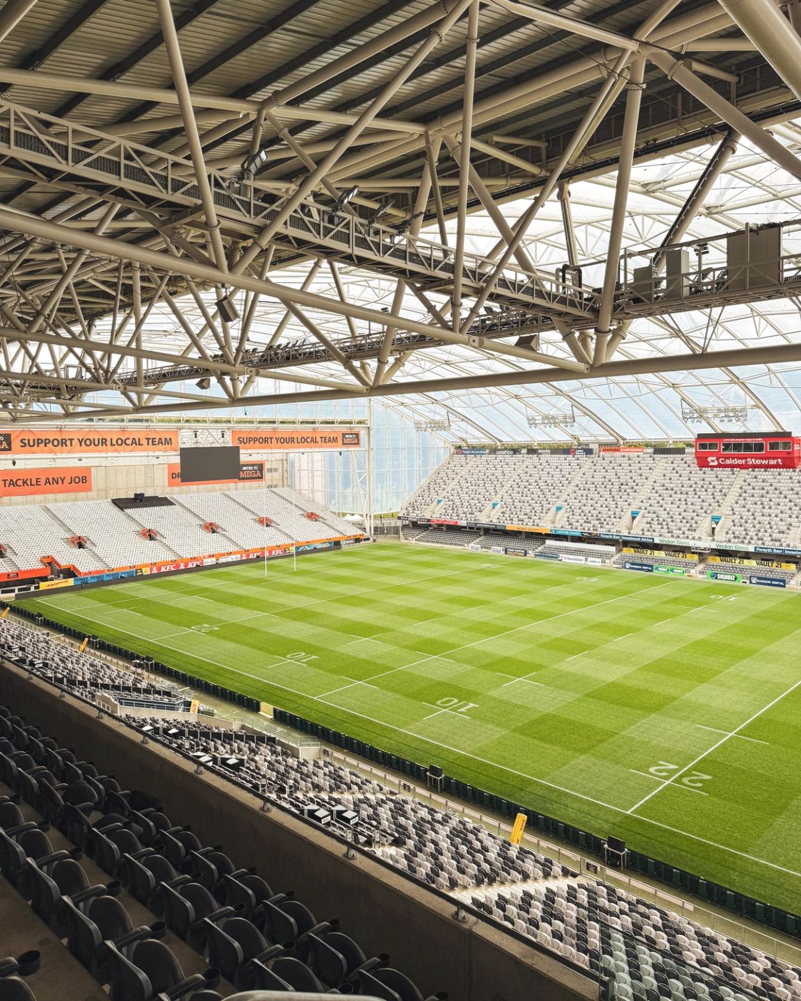 The stadium is ready for the All Blacks