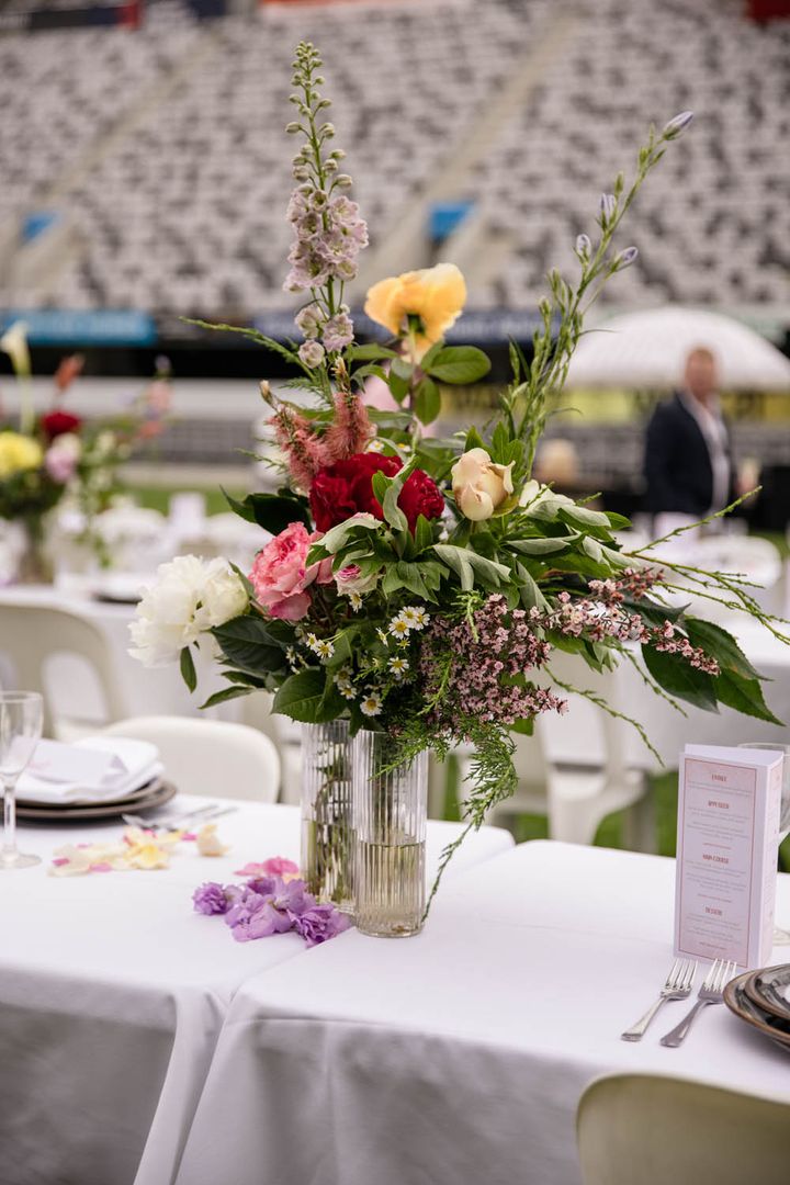 Flowers on a table