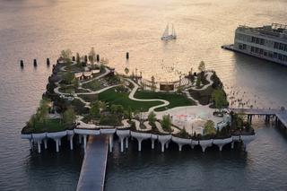 An aerial view of the park