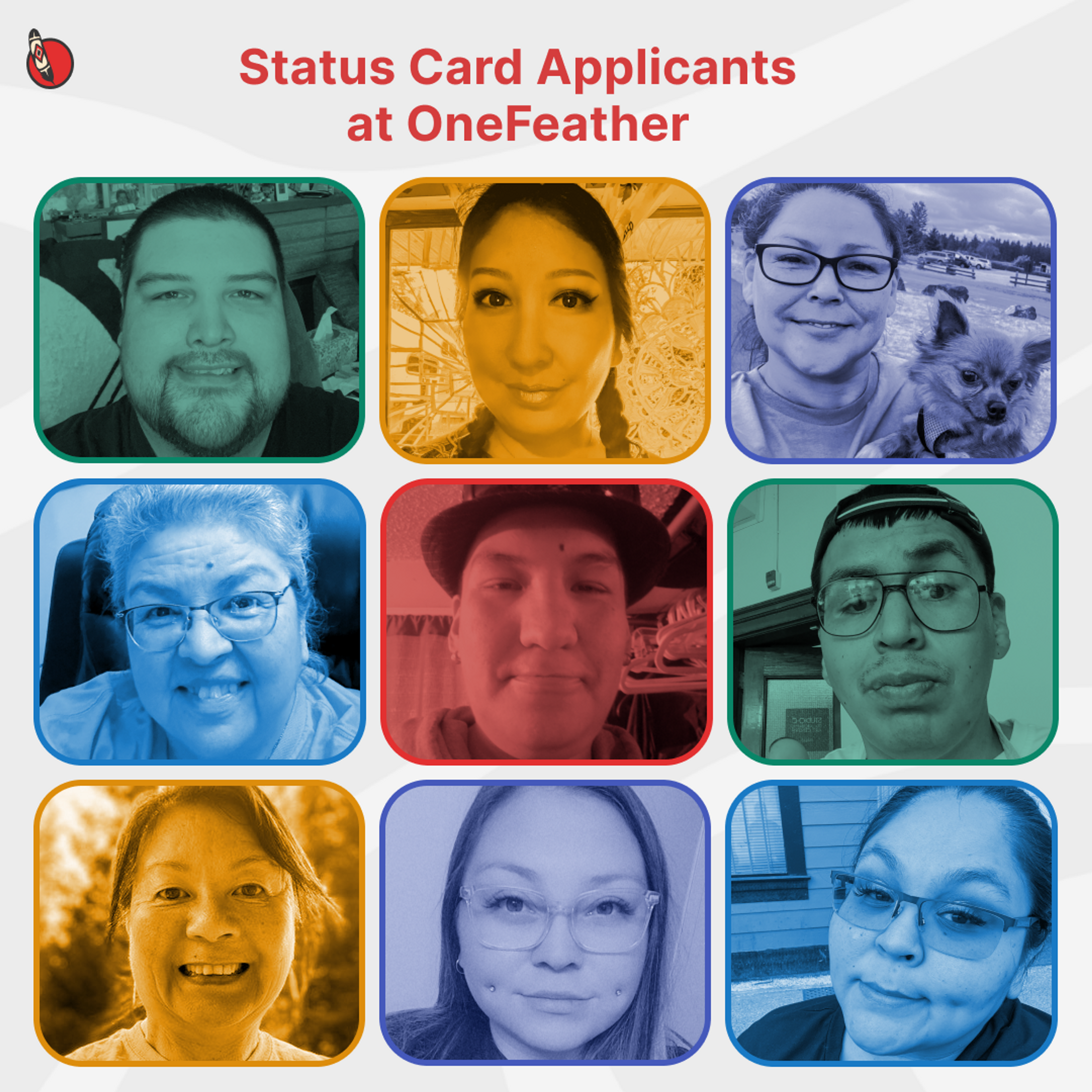 These awesome First Nations folks did a selfie and status card application with us 🤳🏽