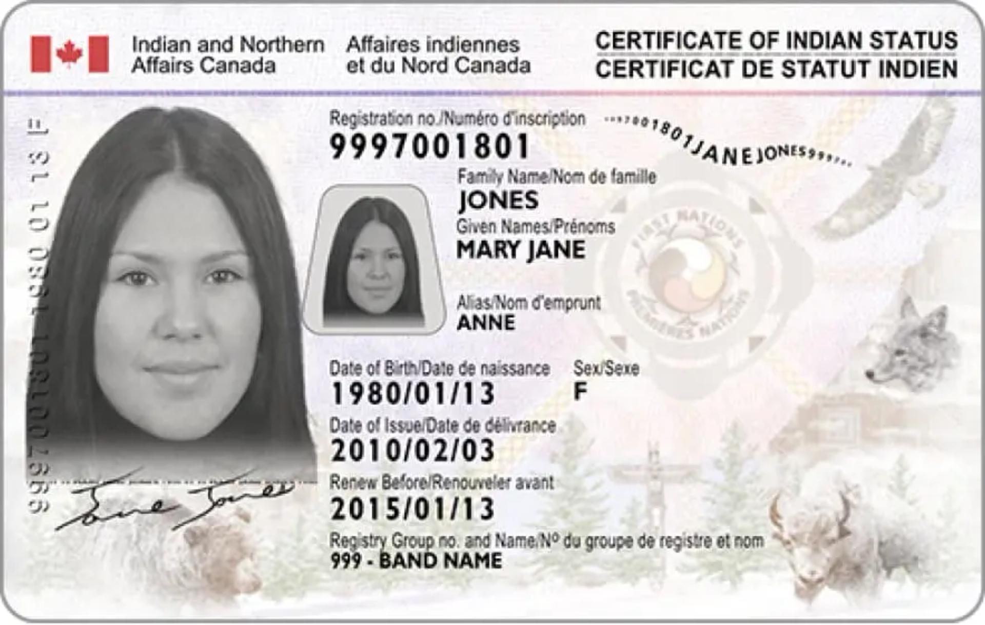 Example of a Status Card