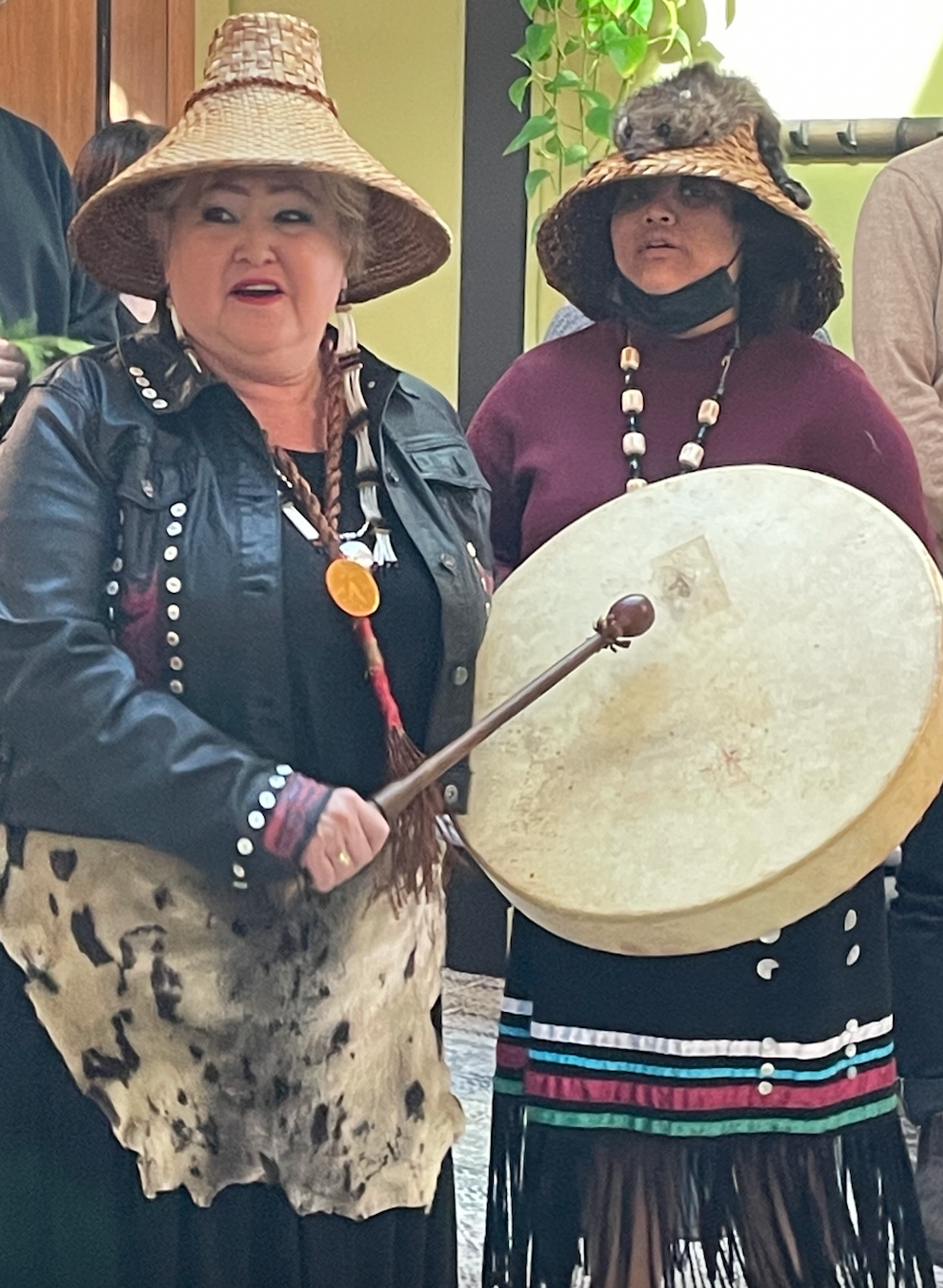 Elder, Jessica Sault of Tseshaht First Nation (Nuu chah nulth) and Cheyanne 