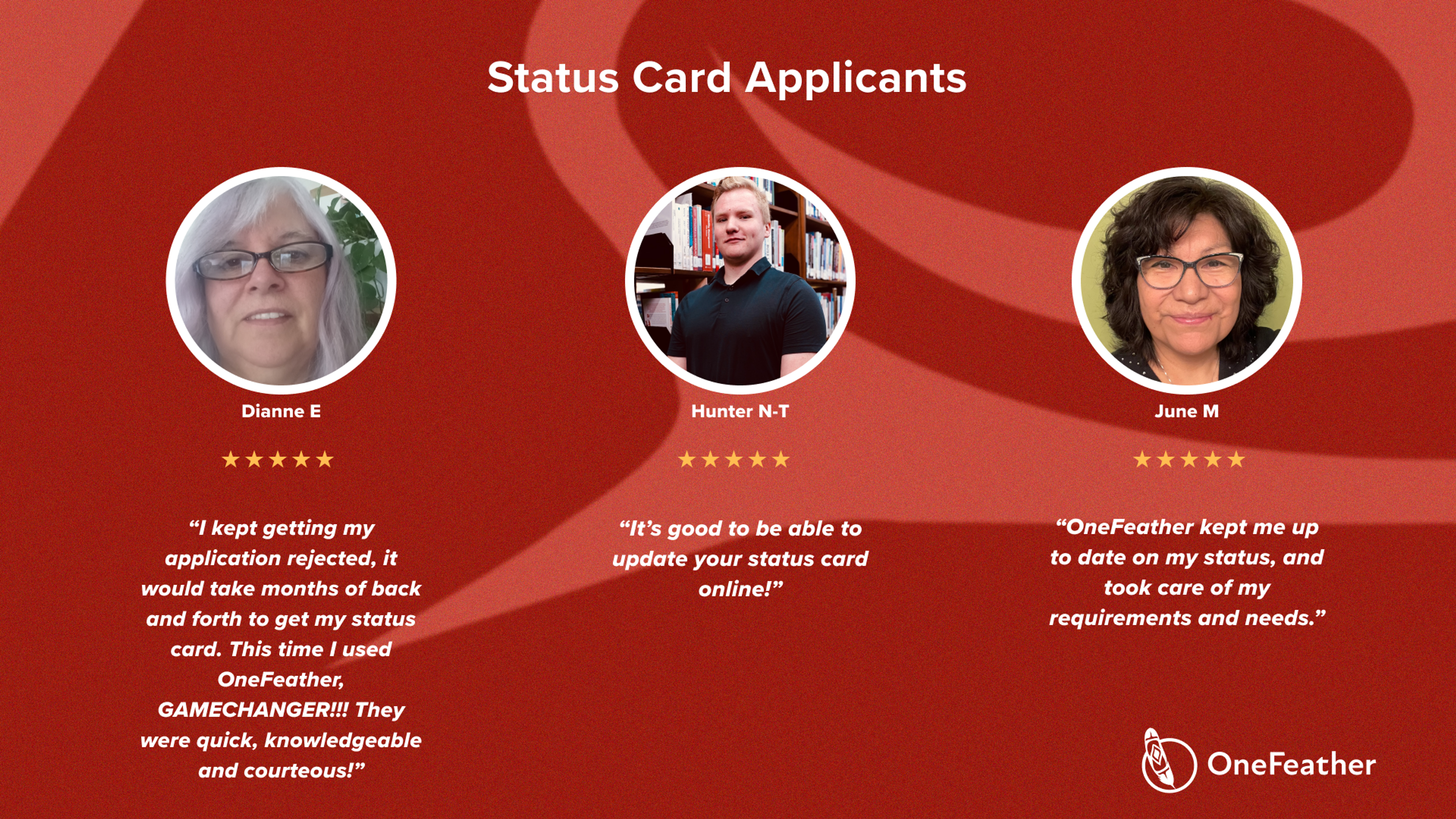 Reviews from our status card applicants