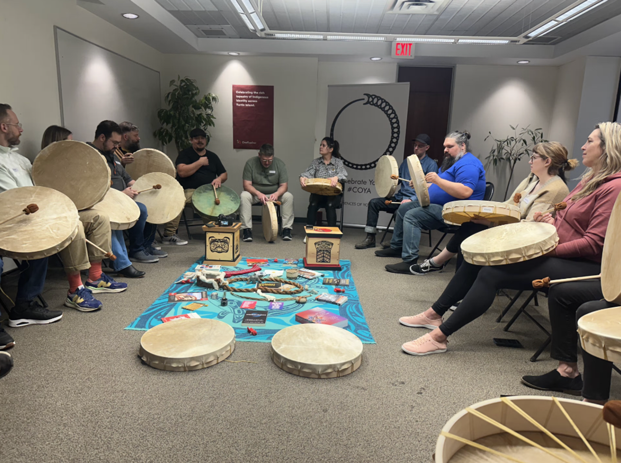 Our drumming circle 