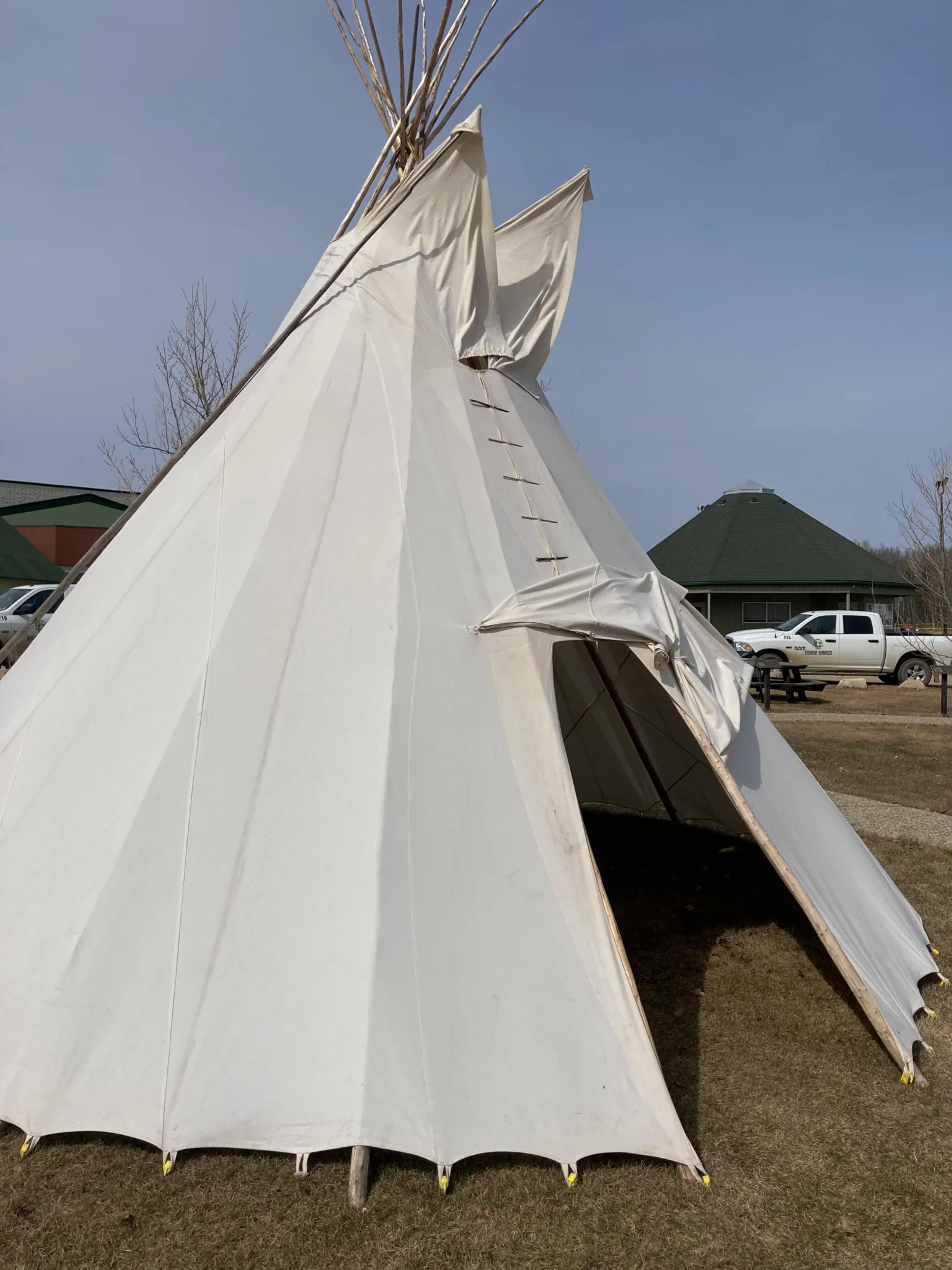 Teepee located in Bigstone Cree Nation