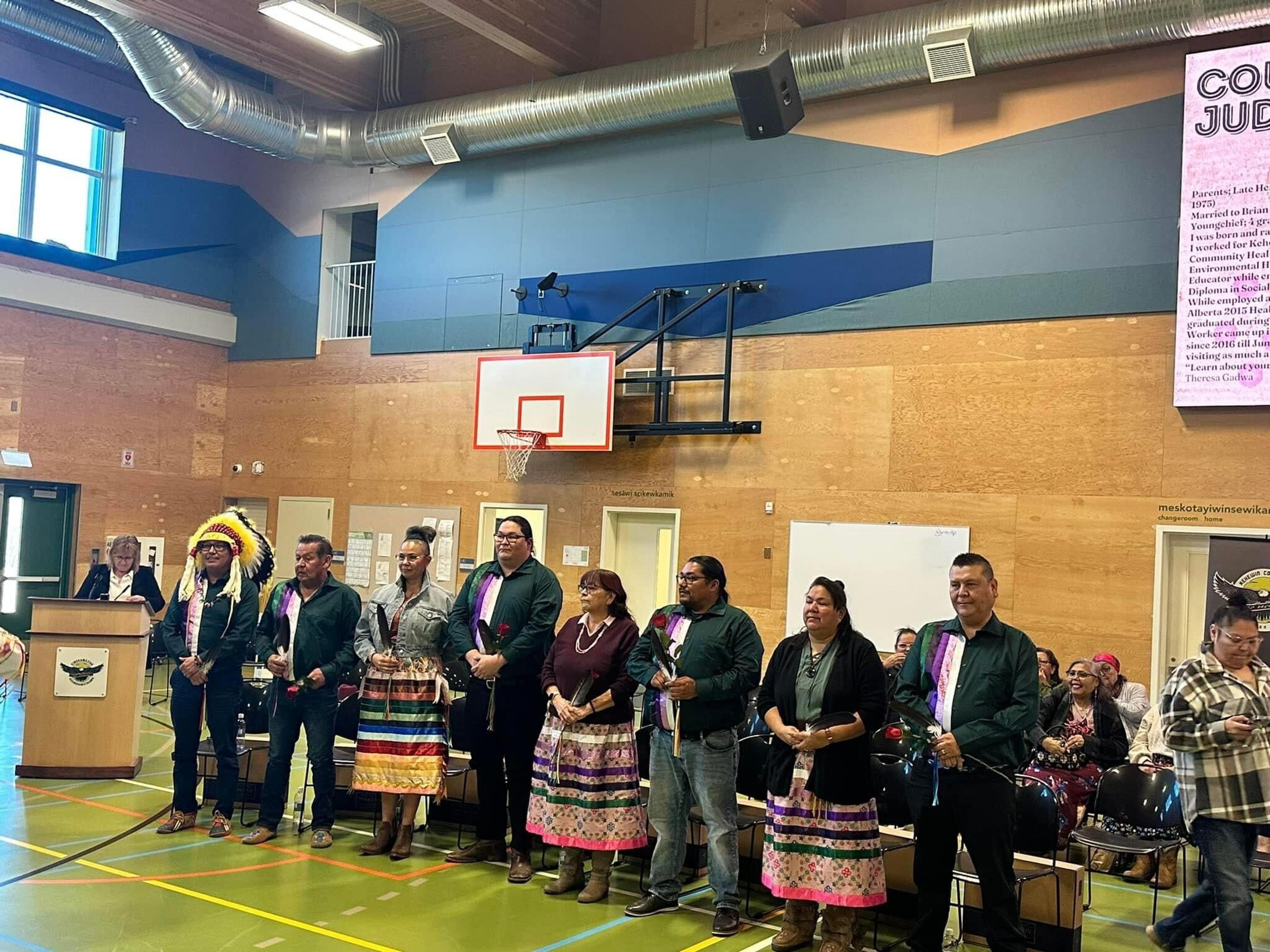 All the elected Council Members for Kehewin Cree Nation