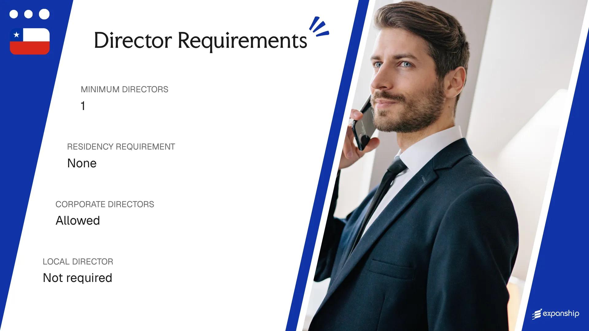 Director Requirements in Chile - key features and requirements
