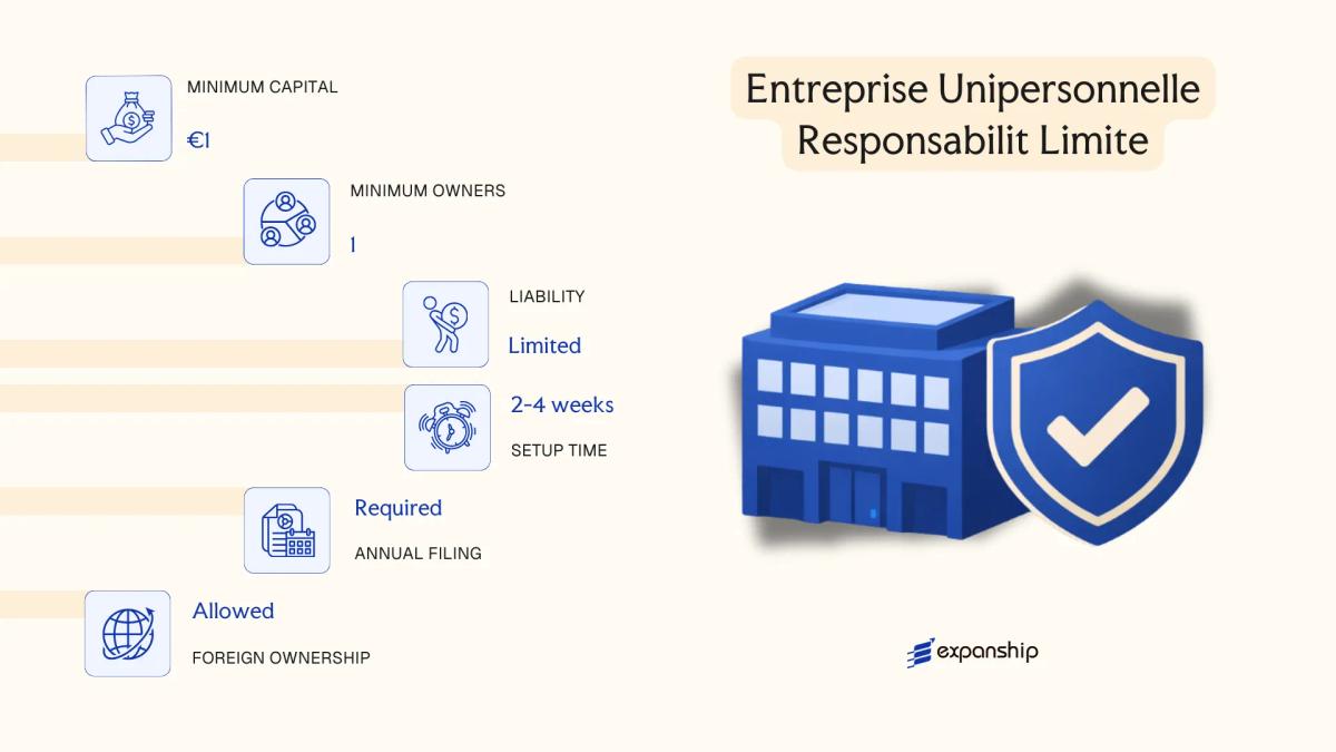 Entreprise Unipersonnelle Responsabilit Limite in Martinique - key features and requirements