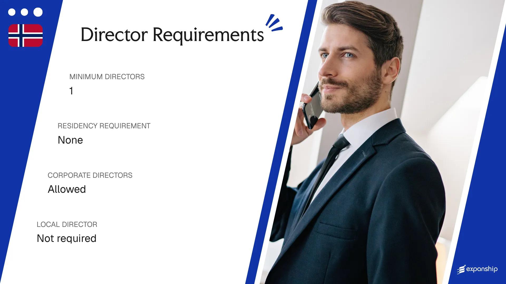 Director Requirements in Norway - key features and requirements