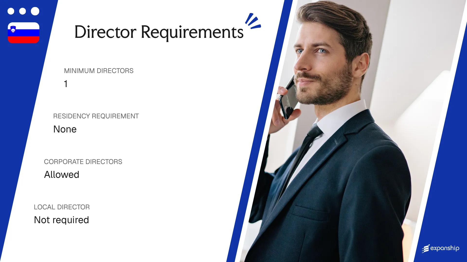 Director Requirements in Slovenia - key features and requirements
