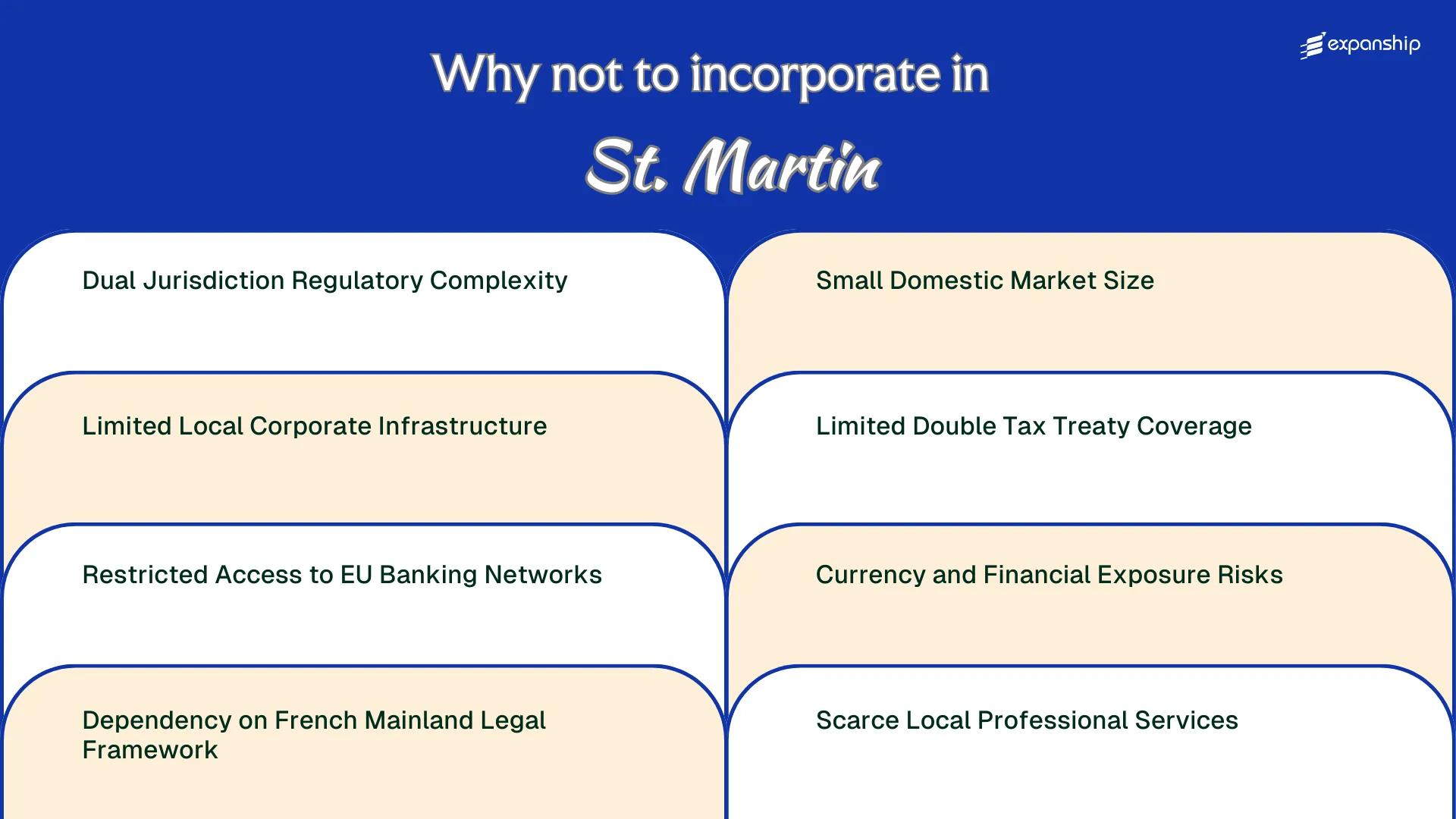 All disadvantages you may face if you setup your business in Saint Martin