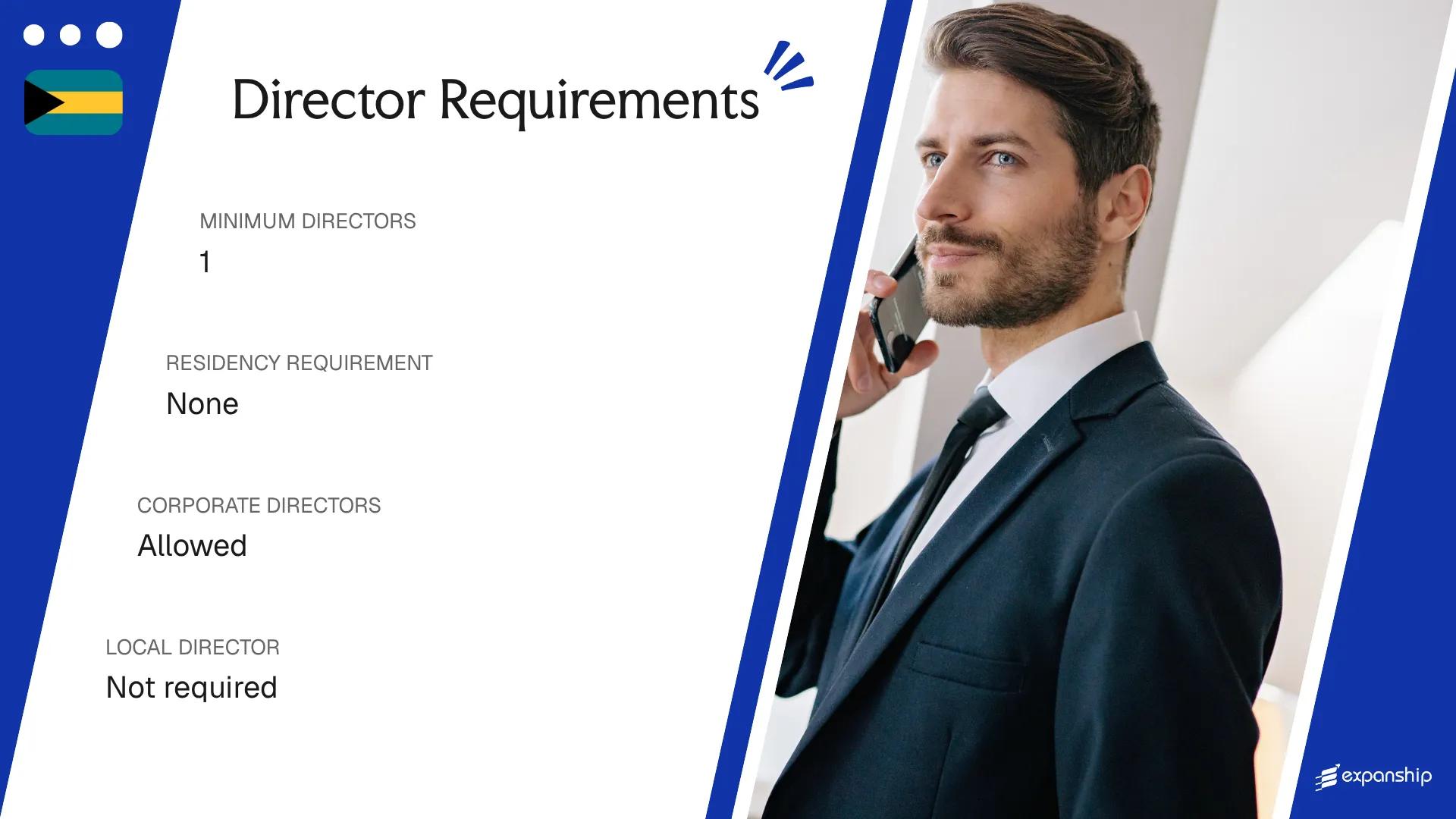 Director Requirements in Bahamas - key features and requirements