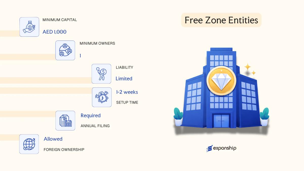 Free Zone Entities in United Arab Emirates - key features and requirements