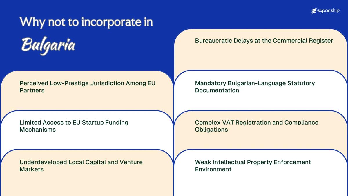 All disadvantages you may face if you setup your business in Bulgaria