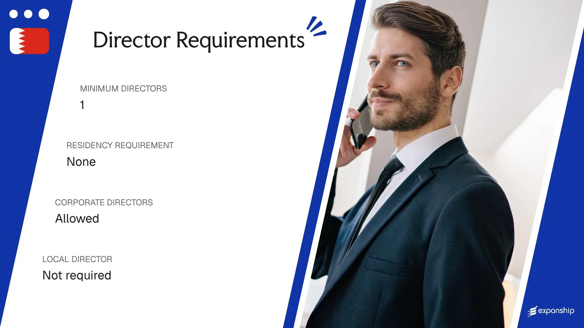 Director Requirements in Bahrain - key features and requirements