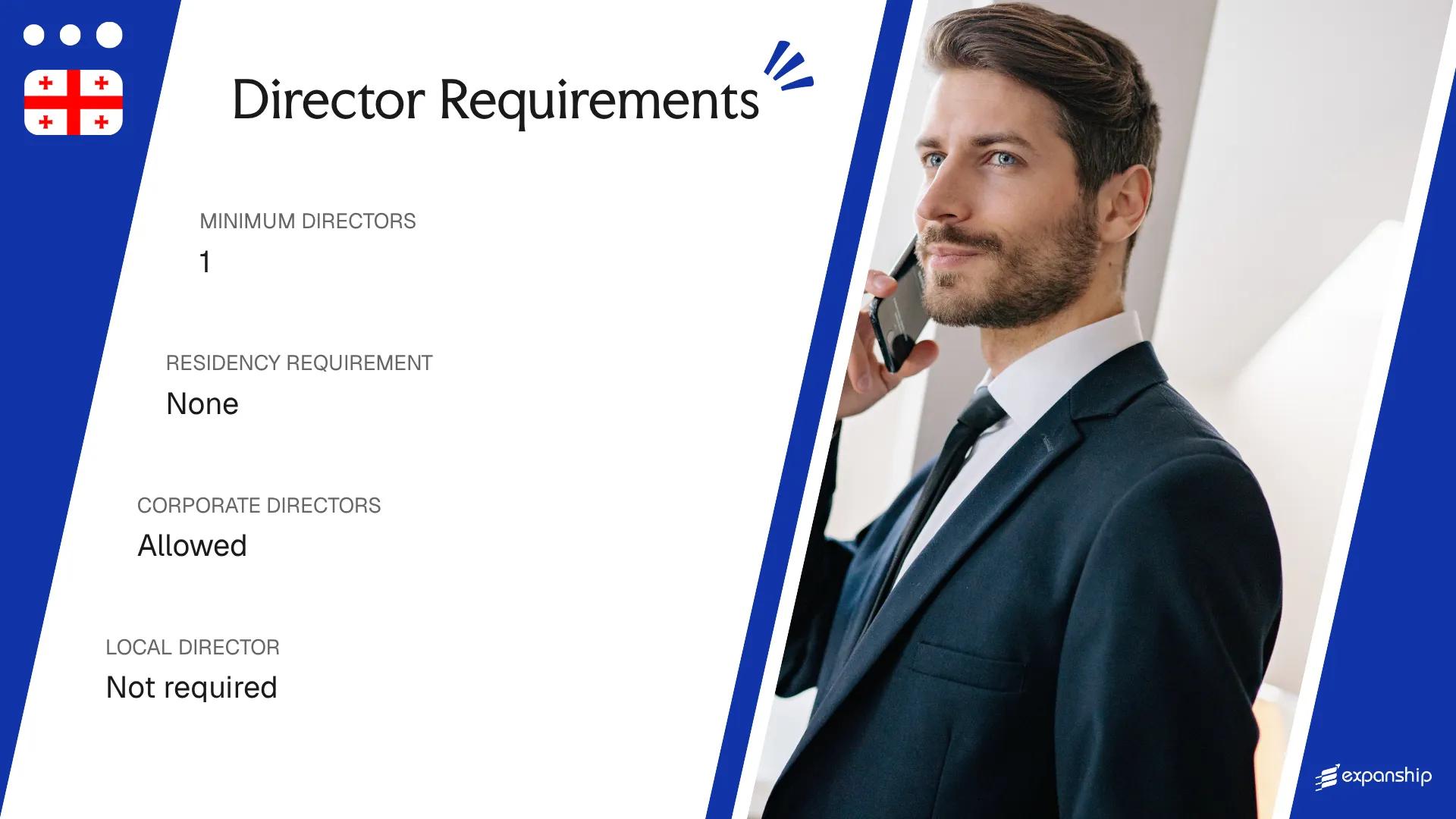 Director Requirements in Georgia - key features and requirements