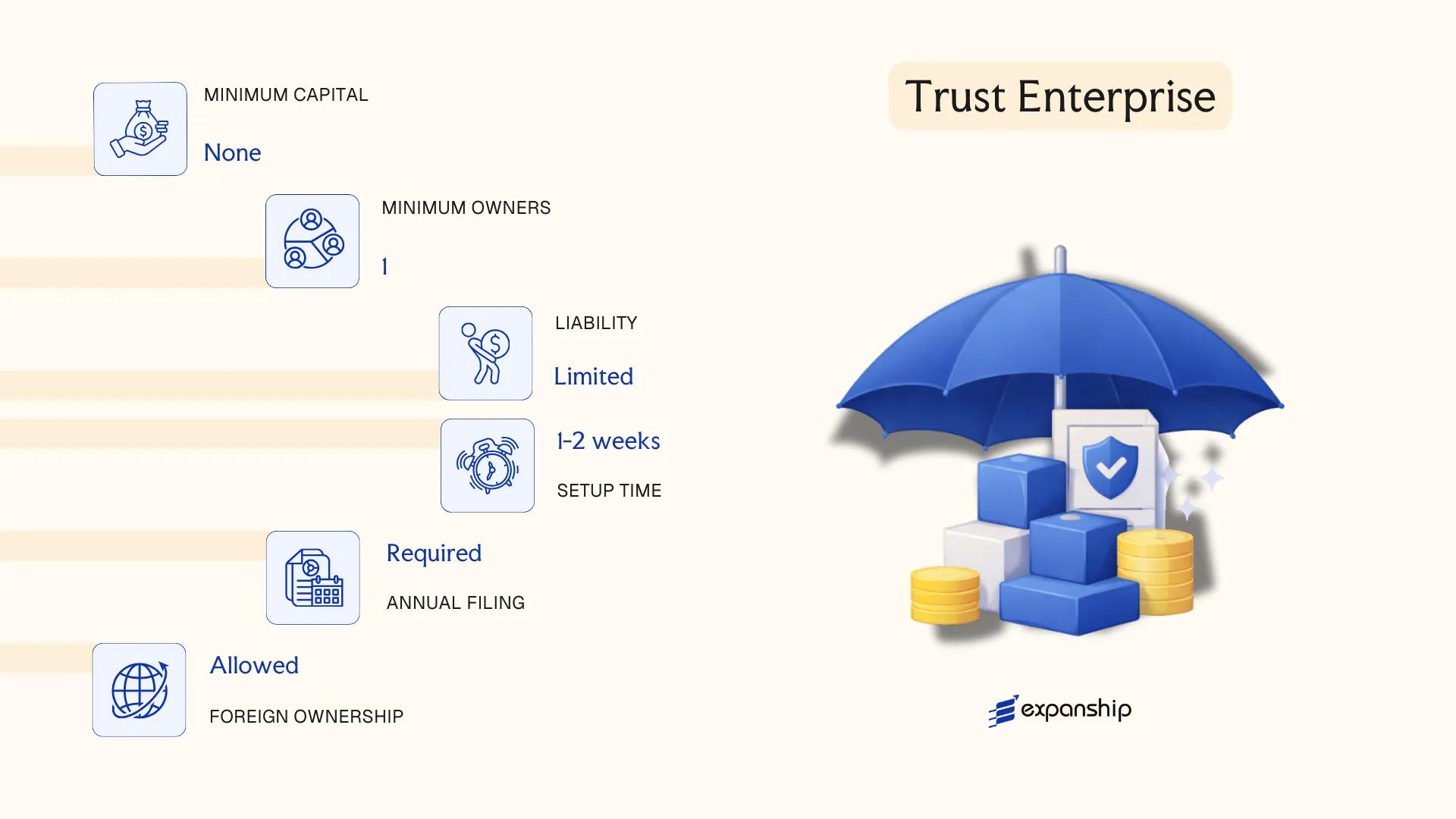 Trust Enterprise in Liechtenstein - key features and requirements
