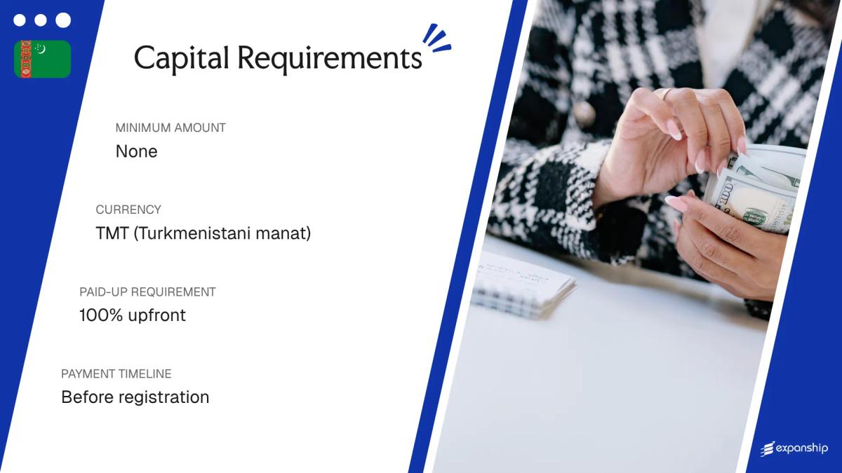 Share Capital Requirements in Turkmenistan - key features and requirements