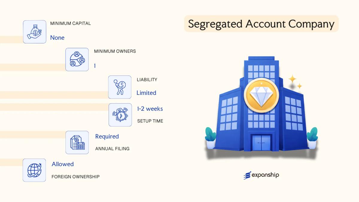Segregated Account Company in Bahamas - key features and requirements