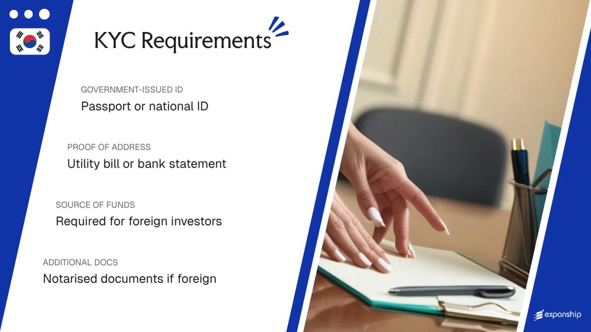 KYC Requirements in South Korea - key features and requirements