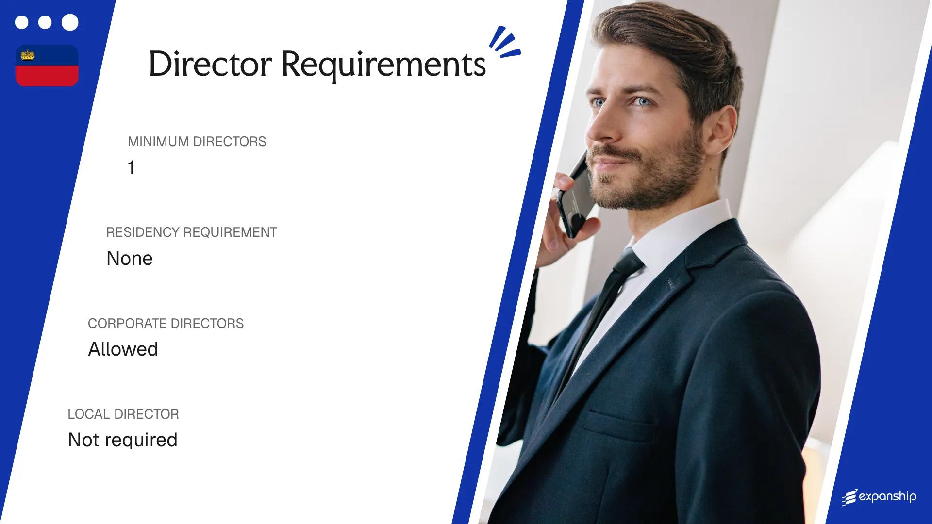 Director Requirements in Liechtenstein - key features and requirements